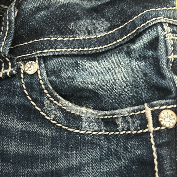 Miss Me Skinny Jeans w/ Rhinestone Embellishments - Picture 15 of 16